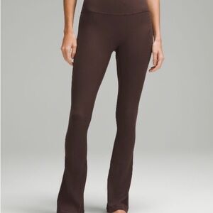 lululemon ribbed hi rise mini flare mini flare